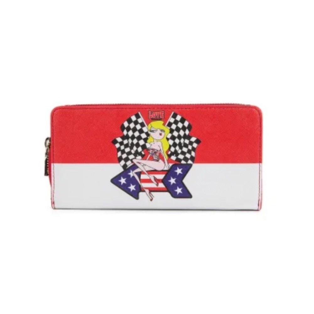 VTG Moschino Charming Racing Chain Purse / Wallet